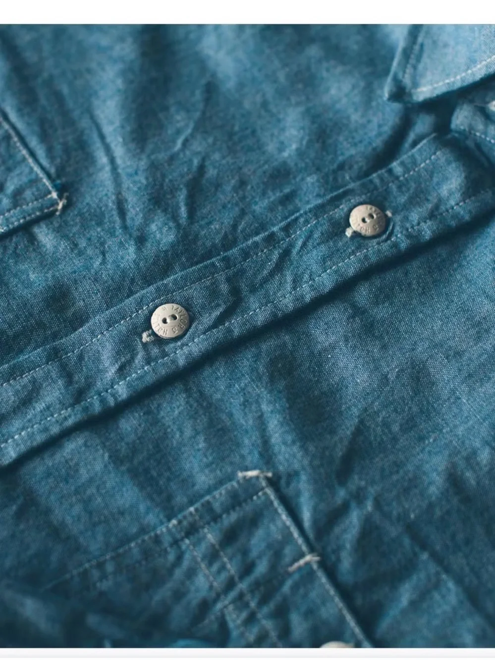 Taylor Stitch Chambray Utility Shirt XS